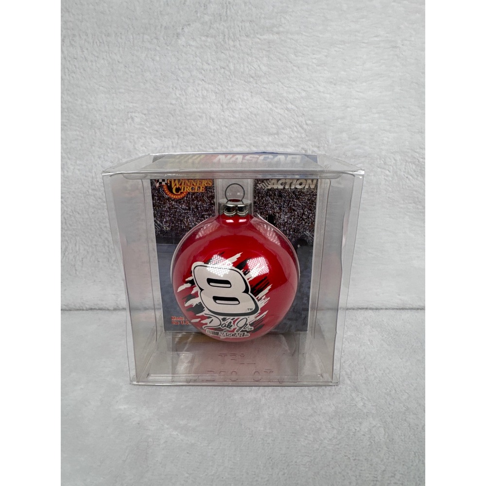 Vintage Dale Earnhardt Jr 8 Winners Circle NASCAR Ornament Unisex OS Red New